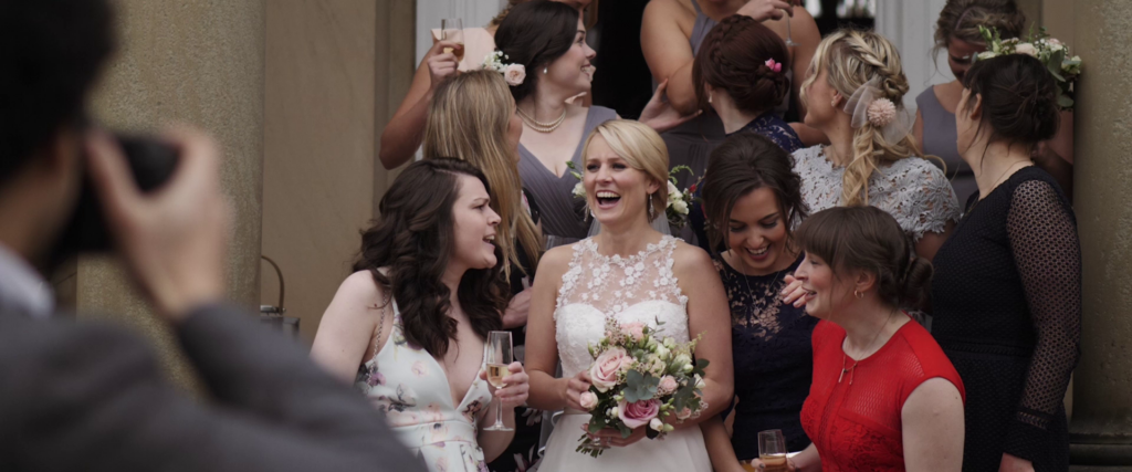 Bride with her guests