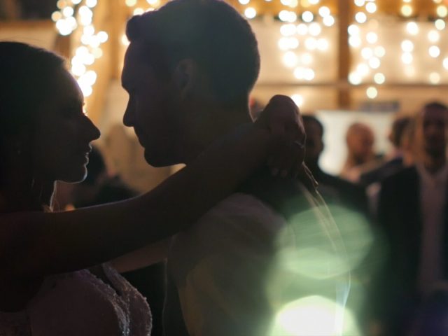 Bride and groom doing the first dance