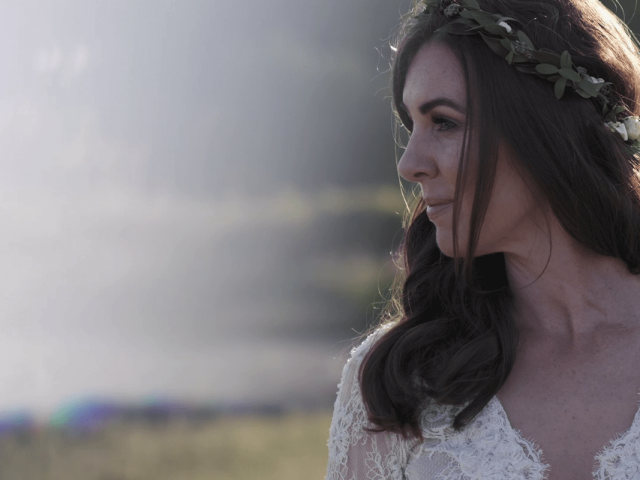 Angelsey Bride on beach
