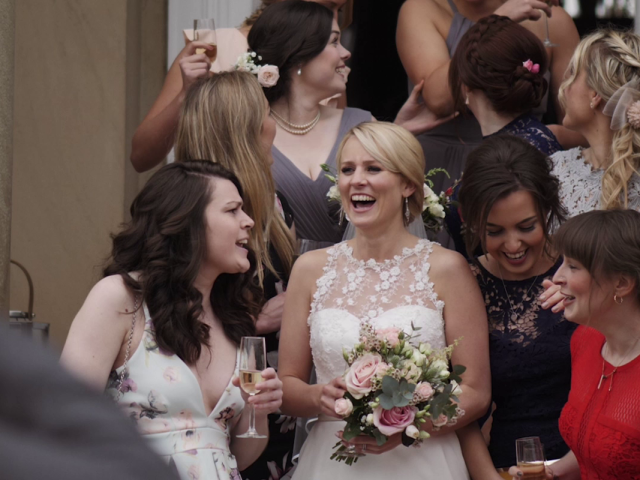 Bride with her guests